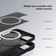 iPhone 14 Pro магнитен силиконов калъф със защита на камерата виолетов