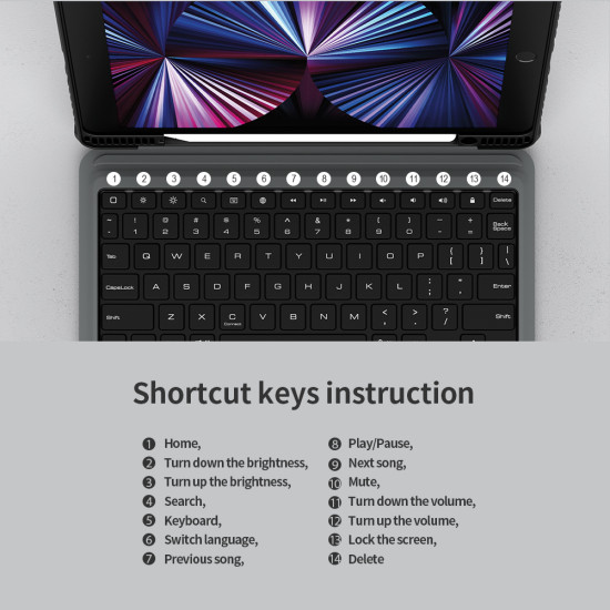 iPad 10.2 2019/2020/2021 Калъф с клавиатура и тъчпад iPad 10.2 2019/2020/2021 Калъф с клавиатура и тъчпад