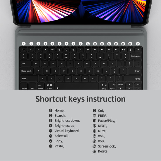 iPad Pro 12.9 2020/2021 Калъф с клавиатура и тъчпад iPad Pro 12.9 2020/2021 Калъф с клавиатура и тъчпад
