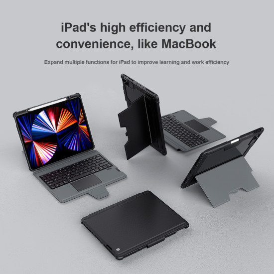 iPad Pro 12.9 2020/2021 Калъф с клавиатура и тъчпад iPad Pro 12.9 2020/2021 Калъф с клавиатура и тъчпад