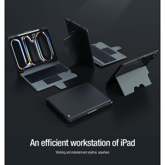 iPad Air 13 2024/Pro 12.9 2020/2021/2022 Калъф с клавиатура и тъчпад iPad Air 13 2024/Pro 12.9 2020/2021/2022 Калъф с клавиатура и тъчпад