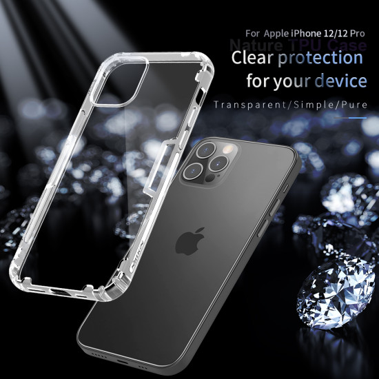 Apple iPhone 12 / 12 Pro Nature TPU силиконов калъф зелен Apple iPhone 12 / 12 Pro Nature TPU силиконов калъф зелен