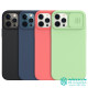 iPhone 12 Pro Max силиконов калъф със защита на камерата прасковено розово