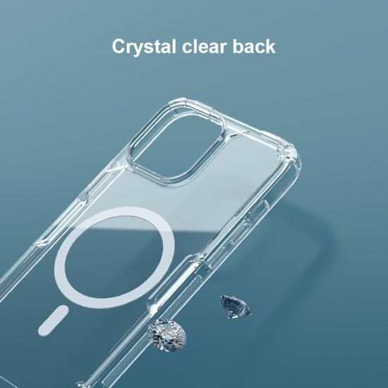 Apple iPhone 13 PRO MAX магнитен Nature TPU Pro силиконов калъф прозрачен Apple iPhone 13 PRO MAX магнитен Nature TPU Pro силиконов калъф прозрачен