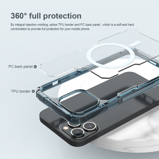Apple iPhone 13 PRO MAX магнитен Nature TPU Pro силиконов калъф прозрачен Apple iPhone 13 PRO MAX магнитен Nature TPU Pro силиконов калъф прозрачен
