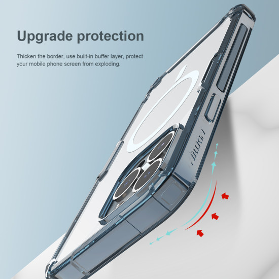 Apple iPhone 13 PRO MAX магнитен Nature TPU Pro силиконов калъф прозрачен Apple iPhone 13 PRO MAX магнитен Nature TPU Pro силиконов калъф прозрачен