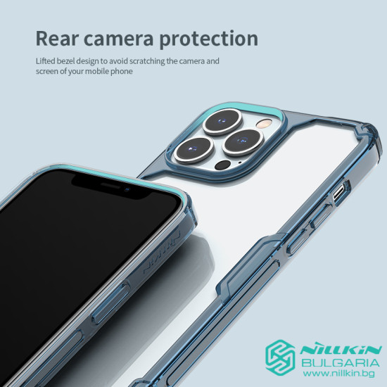 Apple iPhone 13 PRO Nature TPU Pro силиконов калъф син Apple iPhone 13 PRO Nature TPU Pro силиконов калъф син