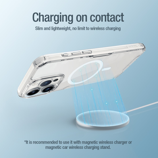 Apple iPhone 15 PRO MAX магнитен Nature TPU Pro силиконов калъф прозрачен Apple iPhone 15 PRO MAX магнитен Nature TPU Pro силиконов калъф прозрачен
