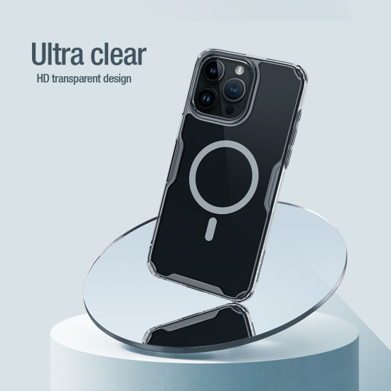 Apple iPhone 15 PRO MAX магнитен Nature TPU Pro силиконов калъф прозрачен Apple iPhone 15 PRO MAX магнитен Nature TPU Pro силиконов калъф прозрачен