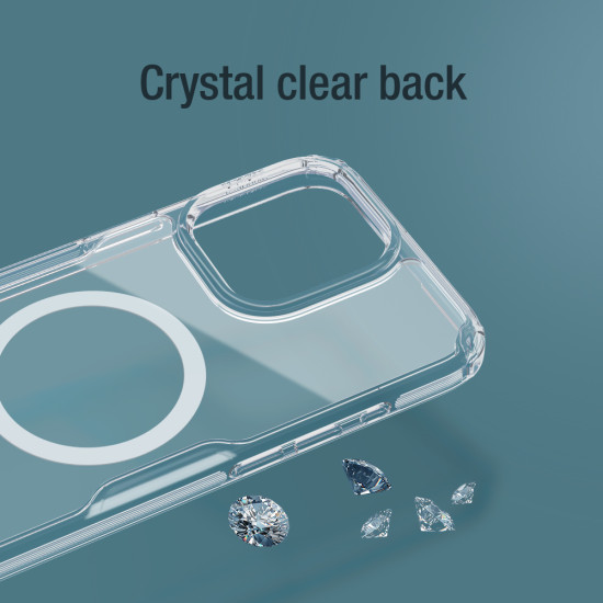 Apple iPhone 15 PRO MAX магнитен Nature TPU Pro силиконов калъф прозрачен Apple iPhone 15 PRO MAX магнитен Nature TPU Pro силиконов калъф прозрачен
