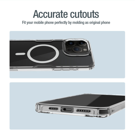 Apple iPhone 15 PRO MAX магнитен Nature TPU Pro силиконов калъф прозрачен Apple iPhone 15 PRO MAX магнитен Nature TPU Pro силиконов калъф прозрачен