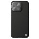 Apple iPhone 15 Pro Max магнитен кожен калъф със защита на камерата черен Apple iPhone 15 Pro Max магнитен кожен калъф със защита на камерата черен