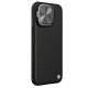 Apple iPhone 15 Pro Max магнитен кожен калъф със защита на камерата черен Apple iPhone 15 Pro Max магнитен кожен калъф със защита на камерата черен