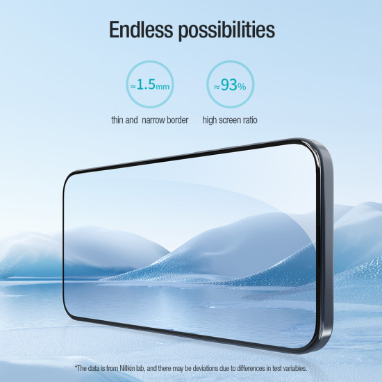 iPhone 15 Pro Max EZ SET Темперирано стъкло Nillkin - 3бр. iPhone 15 Pro Max EZ SET Темперирано стъкло Nillkin - 3бр.