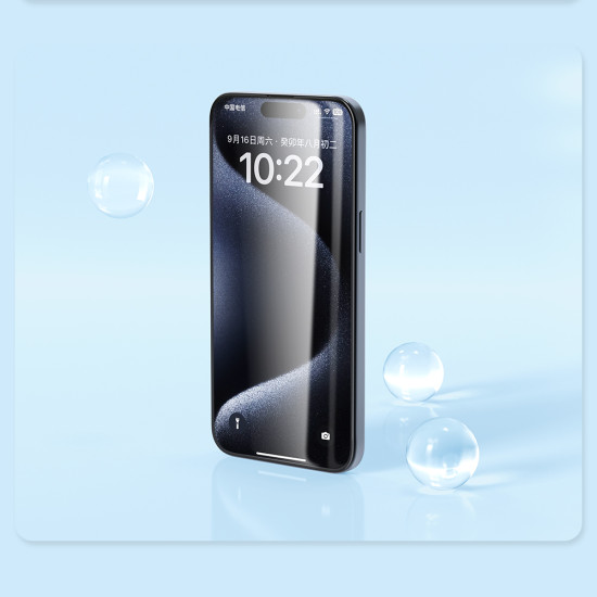 iPhone 15 Pro Max EZ SET Темперирано стъкло Nillkin - 3бр. iPhone 15 Pro Max EZ SET Темперирано стъкло Nillkin - 3бр.