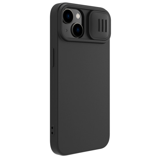 iPhone 14 / 13 магнитен силиконов калъф със защита на камерата черен iPhone 14 / 13 магнитен силиконов калъф със защита на камерата черен