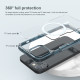 Apple iPhone 13 / 14 магнитен Nature TPU Pro силиконов калъф прозрачен син
