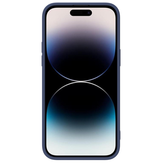 iPhone 14 Pro силиконов калъф със защита на камерата син iPhone 14 Pro силиконов калъф със защита на камерата син