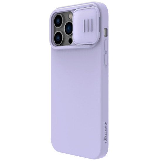 iPhone 14 Pro магнитен силиконов калъф със защита на камерата виолетов iPhone 14 Pro магнитен силиконов калъф със защита на камерата виолетов