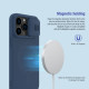 iPhone 14 Pro MAX силиконов магнитен калъф със защита на камерата син iPhone 14 Pro MAX силиконов магнитен калъф със защита на камерата син