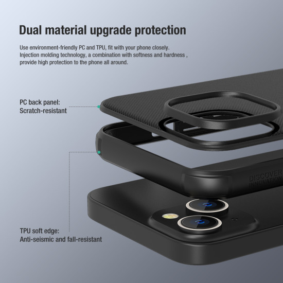 iPhone 14 Pro калъф твърд гръб син iPhone 14 Pro калъф твърд гръб син