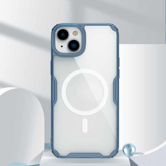 Apple iPhone 15 Plus магнитен Nature TPU Pro силиконов калъф син Apple iPhone 15 Plus магнитен Nature TPU Pro силиконов калъф син