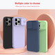 iPhone 15 Pro Max силиконов магнитен калъф със защита на камерата лилав iPhone 15 Pro Max силиконов магнитен калъф със защита на камерата лилав