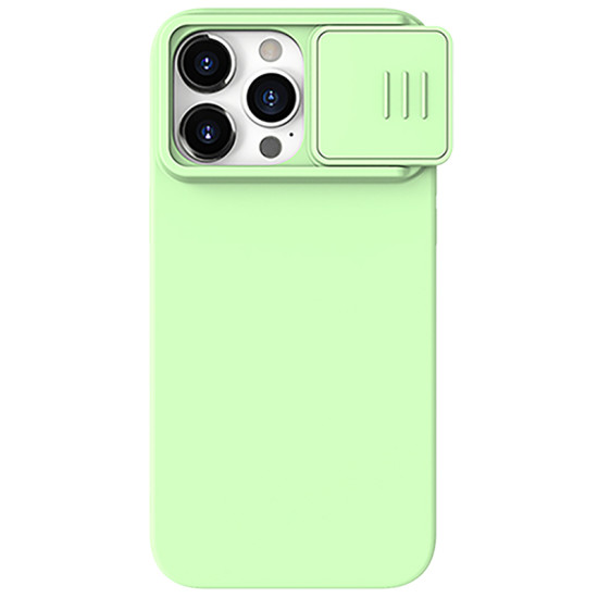 iPhone 15 Pro Max силиконов магнитен калъф със защита на камерата зелен iPhone 15 Pro Max силиконов магнитен калъф със защита на камерата зелен