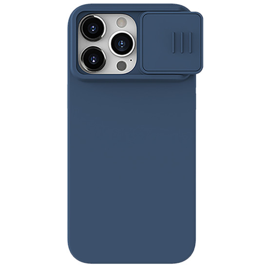 iPhone 15 Pro Max силиконов магнитен калъф със защита на камерата тъмно син iPhone 15 Pro Max силиконов магнитен калъф със защита на камерата тъмно син