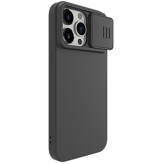 iPhone 15 Pro Max силиконов магнитен калъф със защита на камерата черен iPhone 15 Pro Max силиконов магнитен калъф със защита на камерата черен
