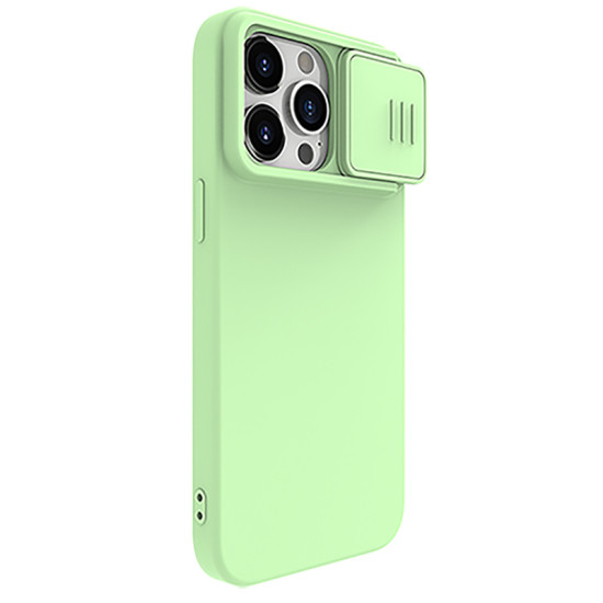 iPhone 15 Pro Max силиконов магнитен калъф със защита на камерата зелен iPhone 15 Pro Max силиконов магнитен калъф със защита на камерата зелен