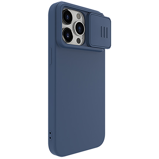 iPhone 15 Pro Max силиконов магнитен калъф със защита на камерата тъмно син iPhone 15 Pro Max силиконов магнитен калъф със защита на камерата тъмно син