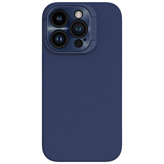 Apple iPhone 16 Pro магнитен силиконов калъф LensWing Prop със защита на камерата син Apple iPhone 16 Pro магнитен силиконов калъф LensWing Prop със защита на камерата син
