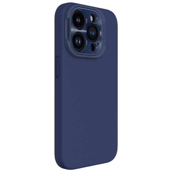 Apple iPhone 16 Pro магнитен силиконов калъф LensWing Prop със защита на камерата син Apple iPhone 16 Pro магнитен силиконов калъф LensWing Prop със защита на камерата син
