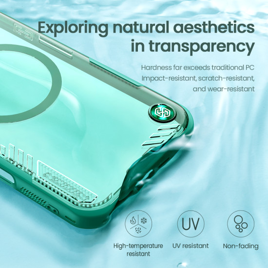 Apple iPhone 16 Iceblade Prop магнитен прозрачен твърд гръб зелен Apple iPhone 16 Iceblade Prop магнитен прозрачен твърд гръб зелен