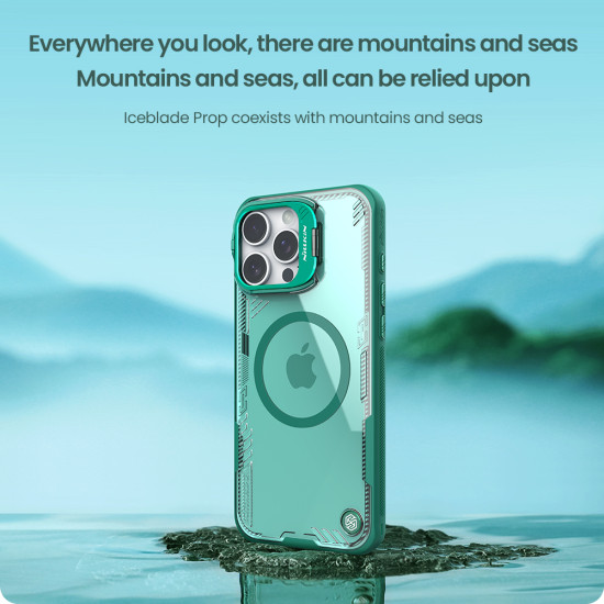 Apple iPhone 16 Pro Iceblade Prop магнитен прозрачен твърд гръб черен Apple iPhone 16 Pro Iceblade Prop магнитен прозрачен твърд гръб черен