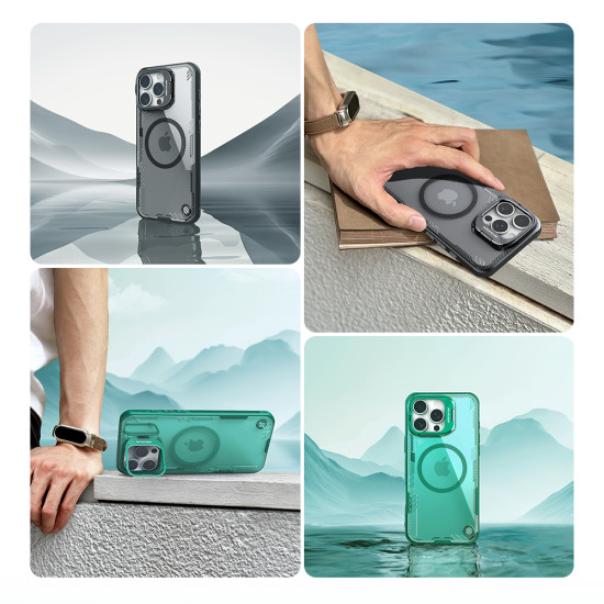 Apple iPhone 16 Pro Iceblade Prop магнитен прозрачен твърд гръб черен Apple iPhone 16 Pro Iceblade Prop магнитен прозрачен твърд гръб черен
