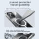 Apple iPhone 16 Pro Max магнитен Nature TPU Pro силиконов калъф прозрачен + синя рамка Apple iPhone 16 Pro Max магнитен Nature TPU Pro силиконов калъф прозрачен + синя рамка