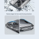 Apple iPhone 16 Pro Max магнитен Nature TPU Pro силиконов калъф прозрачен + синя рамка Apple iPhone 16 Pro Max магнитен Nature TPU Pro силиконов калъф прозрачен + синя рамка