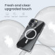 Apple iPhone 16 Pro Max магнитен Nature TPU Pro силиконов калъф прозрачен + синя рамка Apple iPhone 16 Pro Max магнитен Nature TPU Pro силиконов калъф прозрачен + синя рамка