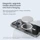 Apple iPhone 16 Pro магнитен Nature TPU Pro силиконов калъф прозрачен + синя рамка Apple iPhone 16 Pro магнитен Nature TPU Pro силиконов калъф прозрачен + синя рамка