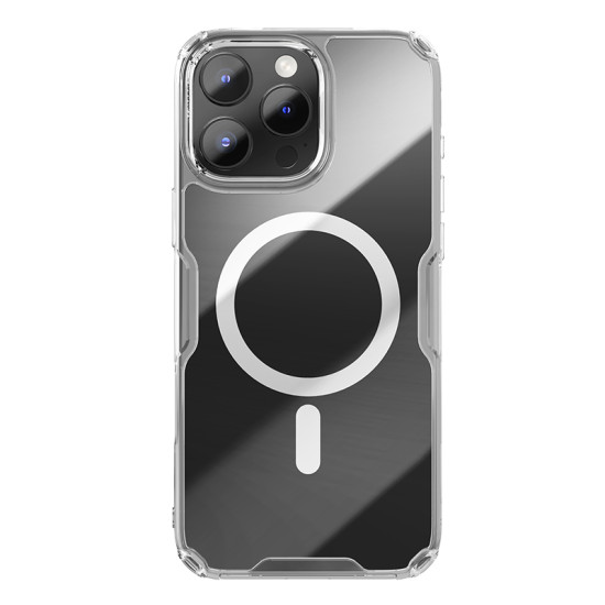Apple iPhone 16 Pro магнитен Nature TPU Pro силиконов калъф прозрачен