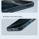Apple iPhone 16 Pro магнитен Nature TPU Pro силиконов калъф прозрачен + синя рамка Apple iPhone 16 Pro магнитен Nature TPU Pro силиконов калъф прозрачен + синя рамка