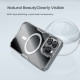 Apple iPhone 16 Pro магнитен Nature TPU Pro силиконов калъф прозрачен + синя рамка Apple iPhone 16 Pro магнитен Nature TPU Pro силиконов калъф прозрачен + синя рамка