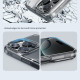 Apple iPhone 16 Pro магнитен Nature TPU Pro силиконов калъф прозрачен + синя рамка Apple iPhone 16 Pro магнитен Nature TPU Pro силиконов калъф прозрачен + синя рамка