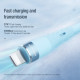 Nillkin Flowspeed Type - C към Lightning кабел от течен силикон , 27W черен Nillkin Flowspeed Type - C към Lightning кабел от течен силикон , 27W черен