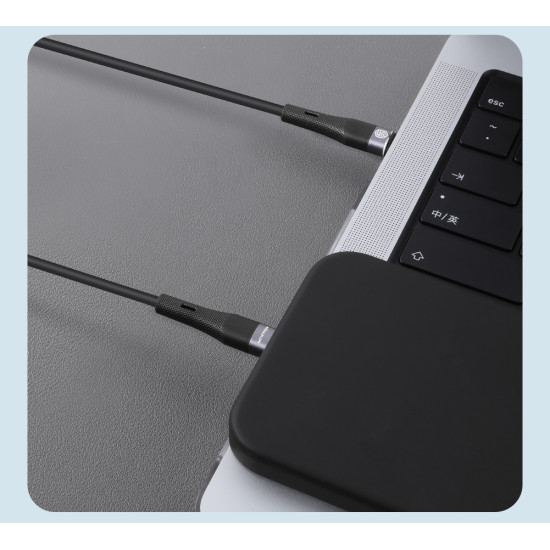 Nillkin Flowspeed Type - C към Lightning кабел от течен силикон , 27W черен Nillkin Flowspeed Type - C към Lightning кабел от течен силикон , 27W черен