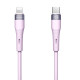 Nillkin Flowspeed Type - C към Lightning кабел от течен силикон , 27W лилав