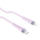 Nillkin Flowspeed Type - C към Lightning кабел от течен силикон , 27W лилав