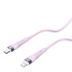 Nillkin Flowspeed Type - C към Lightning кабел от течен силикон , 27W лилав